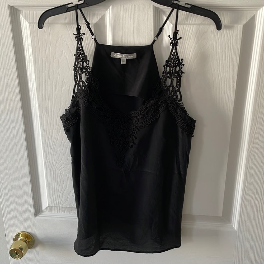Black lace tank